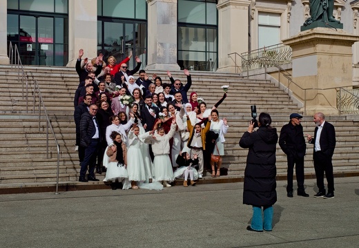 La photographie d&#039;une photographie de mariage en mars